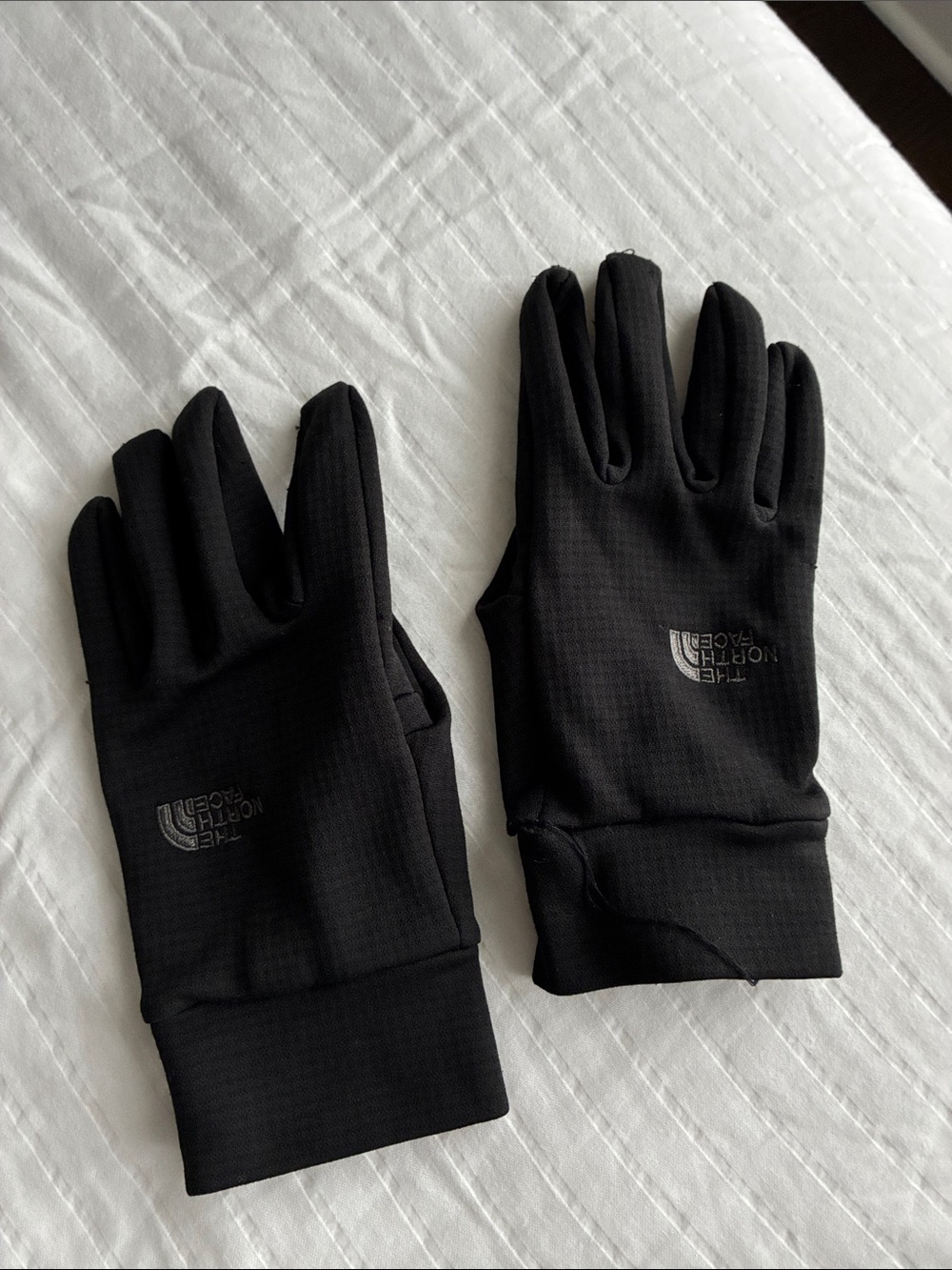The North Face Men's Black Fleece-Lined Touchscreen Gloves